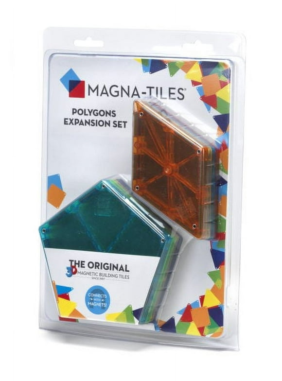 Magna-Tiles 8-Piece Polygons Expansion Set  The Original, Award-Winning Magnetic Building Tiles  Creativity and Educational  STEM Approved
