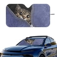 thumbnail image 2 of Xixirimido Windshield Sunshade for Car Foldable Front Window Cover Sun Shade Sun Visor Block UV Rays Universal Fit Automotive Accessories, Cat, 2 of 8