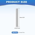 thumbnail image 2 of 150Pack 1mm x 10mm Dowel Pins, 304 Stainless Steel Round Head Pin, Silver, 2 of 7