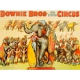 thumbnail image 2 of Anonymous 24x19 White Modern Wood Framed Museum Art Print Titled - Downie Bros. Big 3 Ring Circus 1935, 2 of 4