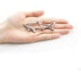 thumbnail image 3 of 2Pc Hollow Fish Shark Emblem Premium Car Badge Sticker Fender Boot Fender Boot Trunk For Chevrolet Camaro Corvette, 3 of 6