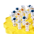 thumbnail image 3 of Balance Stacking Blocks Game, Hand Eye Coordination Training, 64 Pc Astronaut Figurines, Fine Motor Skills development, Family Game Night, Board Games for Family Night, Yellow 10, 3 of 4