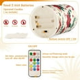 thumbnail image 5 of Yayeee Flameless Candles with Remote Flickering Battery Operated Multi Color Changing, Christmas Floral, 5 of 7
