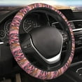 thumbnail image 5 of Rateoe Cheetah On Toilet Humor Art Pattern Elastic Stretch Steering Wheel Cover, Universal 15 inch, Microfiber Breathable , Anti-Slip, Odorless, Easy Carry, 5 of 6