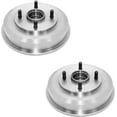 thumbnail image 3 of Detroit Axle - Front Disc Brake Rotors + Rear Brake Drum with Bearing Replacement for 2005 2006 2007 Ford Focus - 4pc Set, 3 of 6