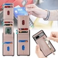 thumbnail image 3 of for Google Pixel 7a Case with Card Holder for Women,Pixel 7a Phone Case Wallet with Strap Credit Card Slots Crossbody with Kickstand Zipper Shockproof Case for Pixel 7a - Rose Gold, 3 of 13