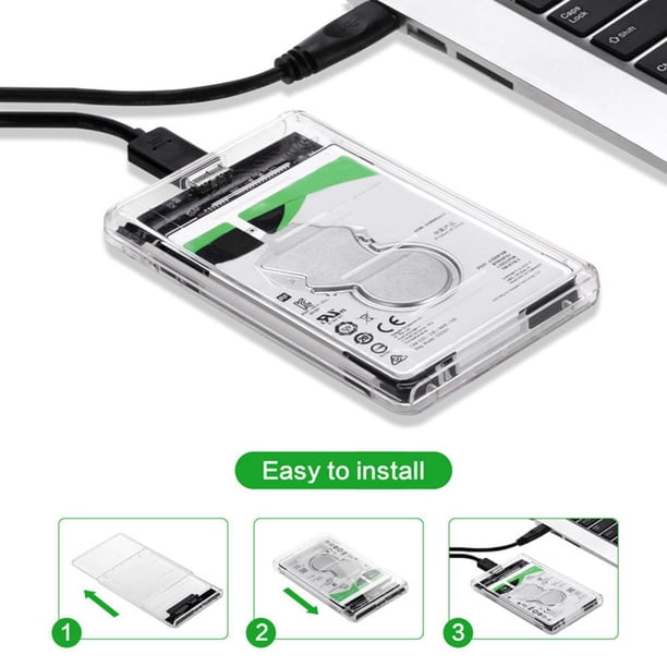 Caja de disco duro HDD SSD de 2,5 pulgadas para computadora portátil SATA III a USB 3.0 Likrtyny Componentes de la computadora