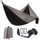 thumbnail image 1 of Grayish Black Outdoor Hammock with Attachment Strap, Carabiner and Storage Bag, Parachute Fabric, Portable Hammock, Hammock Bed, Camping Bed, Parachut, 1 of 4