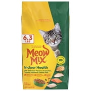 Meow Mix Indoor Health Dry Cat Food, 6.3 lb Bag