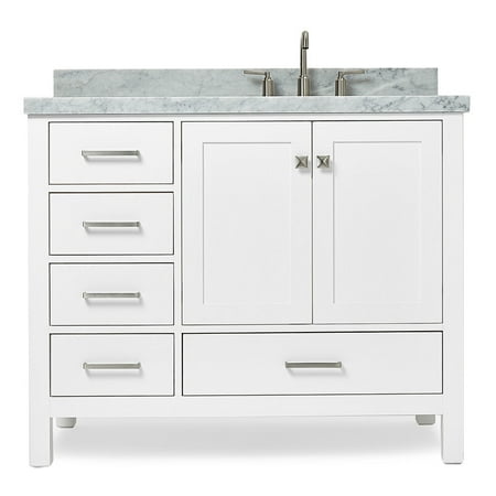Ariel A043srcwrvo Cambridge 43" Free Standing Single Basin Vanity Set - White