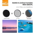 thumbnail image 2 of Filtro de lente K&F Concept variable ND2-32 y polarizador circular de 43 mm, 2 of 7