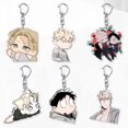 thumbnail image 2 of Korean Cartoon BL Manga Anime Roses and Champagne Figures Acrylic Key Chain Keychains for Accessories Keyring Jewelry Fans Gifts tzw, 2 of 7