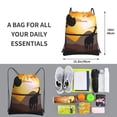 thumbnail image 2 of Naloa Giraffes Of The African Savannah Drawstring Backpack String Bag Cinch Water Resistant for Gym Shopping Sport Yoga, 2 of 6