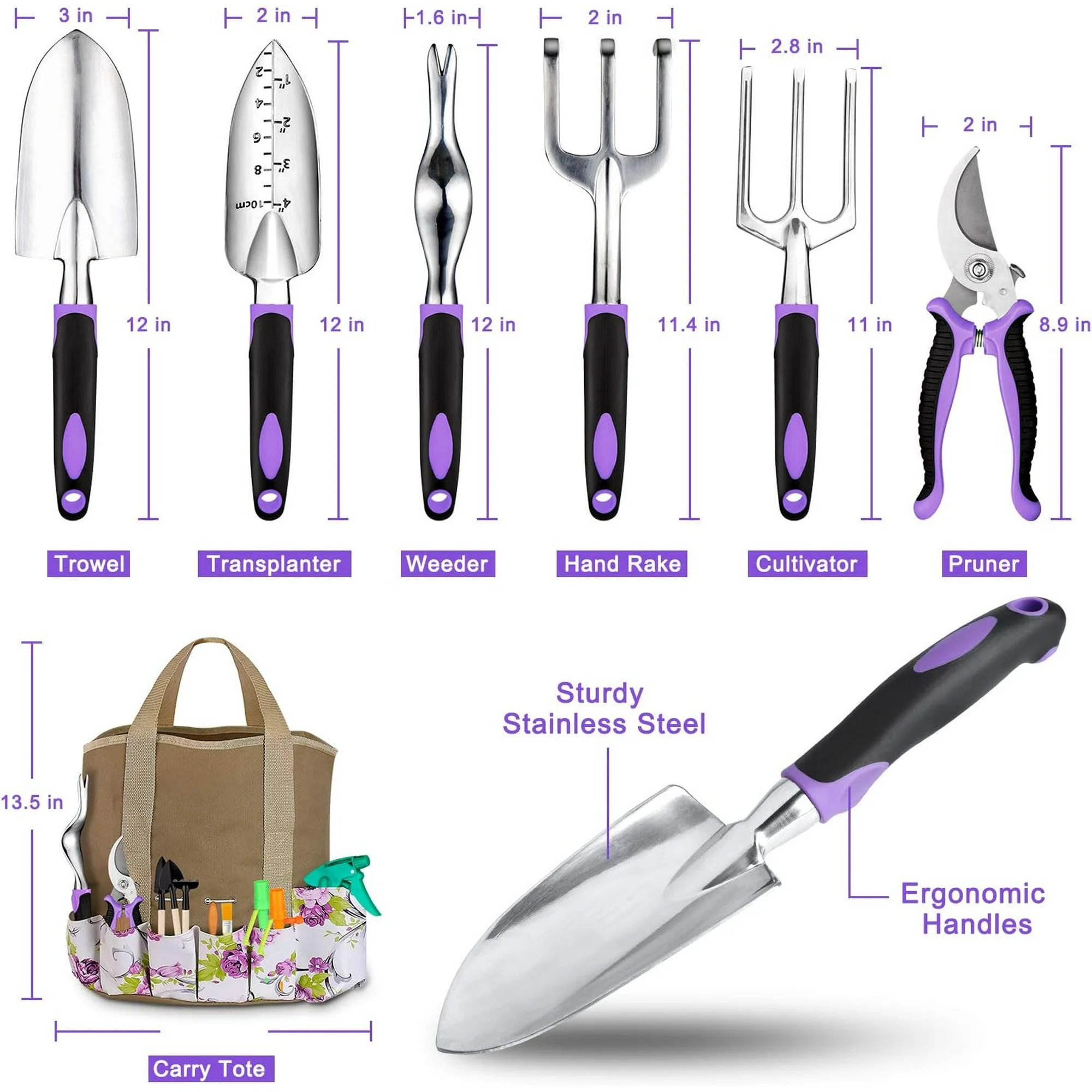 Mibote 29-Piece Heavy-Duty Garden Tool Set photo 2