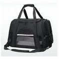 thumbnail image 1 of Mochila Transportadora Con Perro Gato Transpirable Ajustable Xtellar negro, 1 of 4