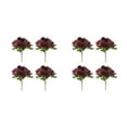 thumbnail image 1 of Justharion 4pcs/set Artificial Flowers Floral Arrangements With Ease For DIY Decoration Red 2Set, 1 of 6