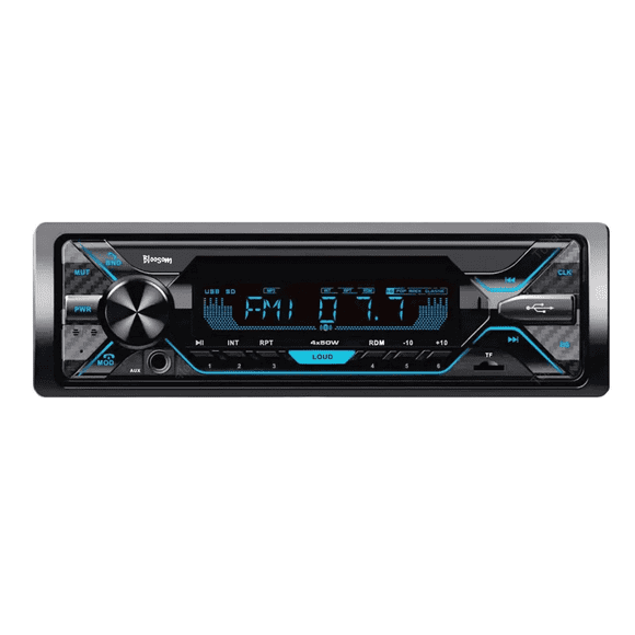 Auto Estéreo Bloosom Bluetooth Carga Rápida Música Sin Pérdida 2 Usb, Negro