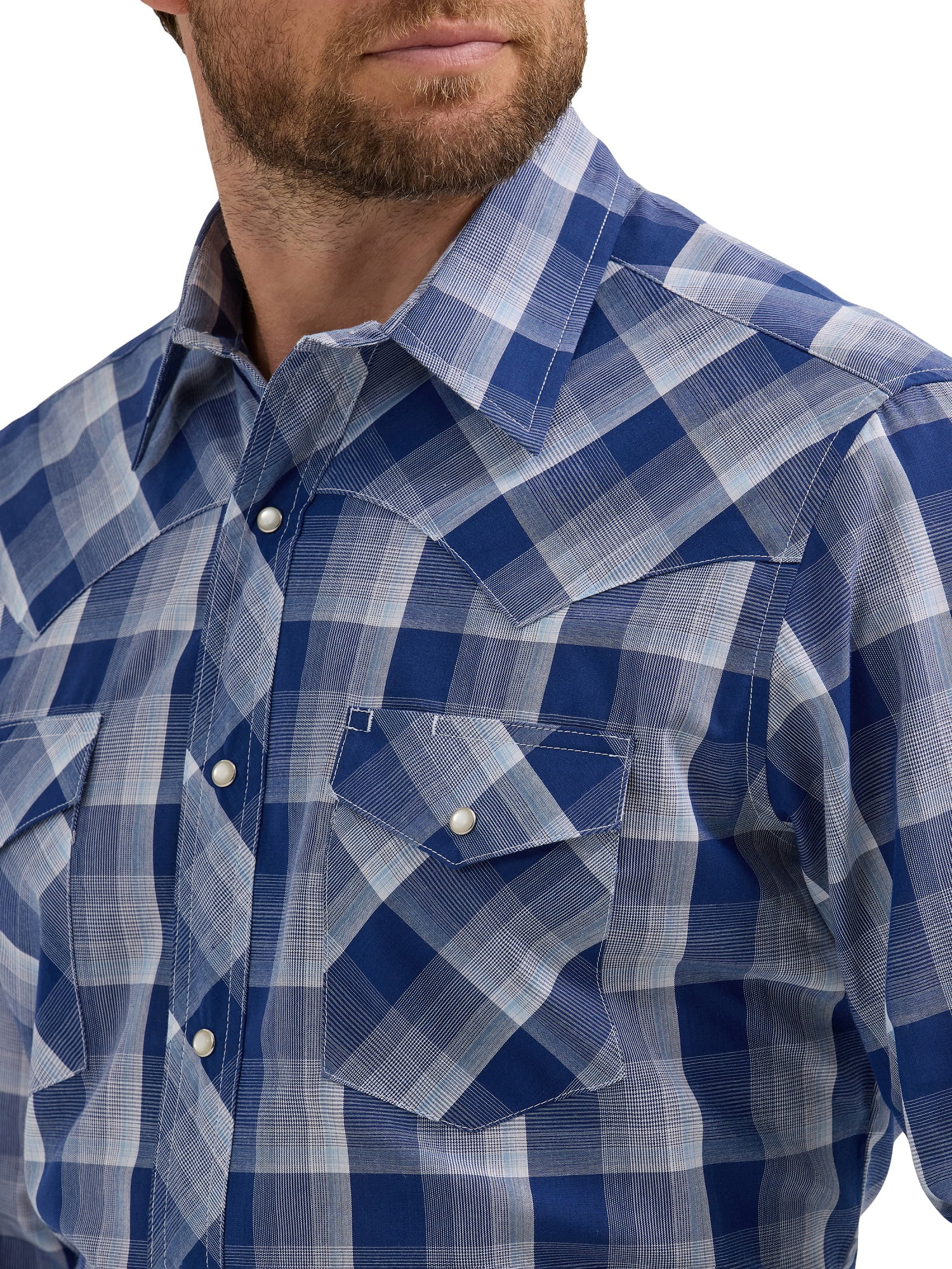 Wrangler Men's Long Sleeve Western Dress