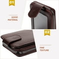 thumbnail image 3 of unbranded Cartera Para Tarjetas Color Café Práctica Para Transporte Público Y Almacenamiento Seguro, 3 of 8