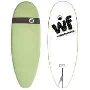 Liquid Force 5'4" Wake Foamie Mini Mal Surfer, White/Green