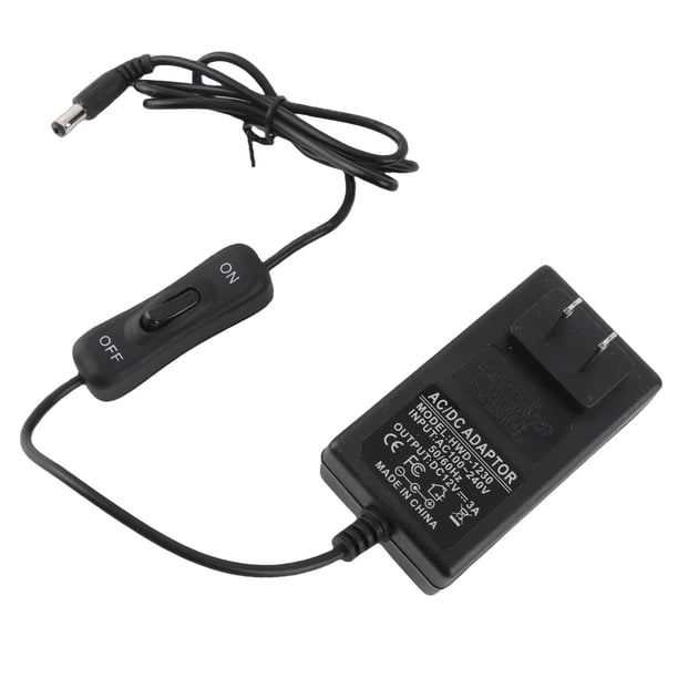 Adaptador De Fuente De Alimentación, Enchufe 12V, 20cm, Cortador De Espuma Con Aguja, CC