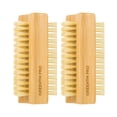 thumbnail image 1 of Cepillo para uñas GREENTH PRO de bambú, 2 piezas, doble cara, cerdas firmes de sisal, 1 of 6