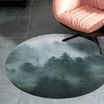 thumbnail image 4 of Nature Forest Round Area Rugs for Bedroom Living Room, 2FT Soft Comfy Indoor Circle Carpets, Carpet Home Decor Floor Mat, 4 of 6