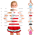 thumbnail image 3 of XIMIN Kid Girls Sweetheart Cheerleader Uniform Dress Up Outfit Costume, Cheerleading Uniform Outfit for Sports Games & Party Birthday Gift, 3 of 5