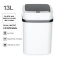 thumbnail image 4 of Smart Trash Can Automatic Infrared Sensor Induction Bedroom Restroom Bucket Intelligent Rubbish Bin with Lid Waste Garbage Dustbin with Button Switch 13L, 4 of 7