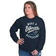 thumbnail image 4 of Make a Difference Autism Awareness Sweatshirt for Men or Women Brisco Brands S, 4 of 6