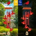 thumbnail image 4 of Scidweet Christmas Wind Chimes for Outdoors, 35" with Hooks Solar Cardinal Women Mother's Day Memorial Gifts for Christmas Outside Yard Patio Garden Xmas Decor, 4 of 6