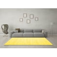 thumbnail image 3 of Ahgly Company Indoor Rectangle Solid Yellow Modern Area Rugs, 7' x 10', 3 of 4