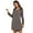 B, variant on DABOOM Women's Lace Nightgown Long Sleeve Button Decor Nightshirt Sleepwear Pajama Dress V Neck Sleepwear S-XXL