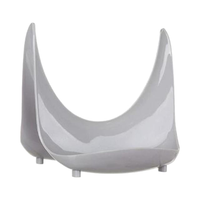 Soporte para tapas de ollas, organizador de encimera de cocina, almacenamiento de utensilios de cocina, soporte independiente Gris