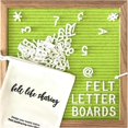 thumbnail image 1 of Pizarra de fieltro Felt Like Sharing de 25 x 25 cm con 300 letras, 1 of 7