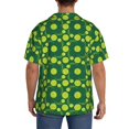 thumbnail image 5 of Fotbe Tennis Balls print Short Sleeve Button Down Shirts for Men Casual Summer Beach Wrinkle Free Shirt-, 5 of 7