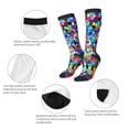 thumbnail image 6 of Balery Colorful Tie Dye Stained Glass 2 Printed Novelty Socks Men's Women's Crew Socks Sports Socks Knee High Socks Cotton Socks Quirky and Cool Socks, 6 of 9