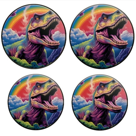 

Bahomeck Gas Stove Burner Cover Set Of 4 T-Rex In The Style Of Colorful Fantasy Realism Metal Electric Stove Burner Covers Protecting Gas Stoves Kitchen Decor，8 Inch And 10 Inch