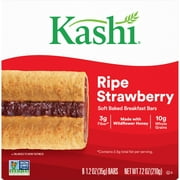 Kashi Ripe Strawberry Chewy Soft Baked Breakfast Bars, Ready-to-Eat, 7.2 oz, 6 Count