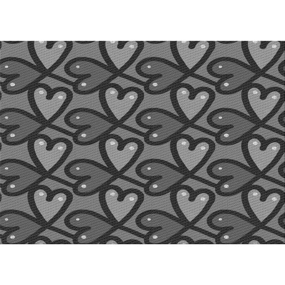 Ahgly Company Indoor Rectangle Patterned Battleship Gray Area Rugs, 3' x 5'