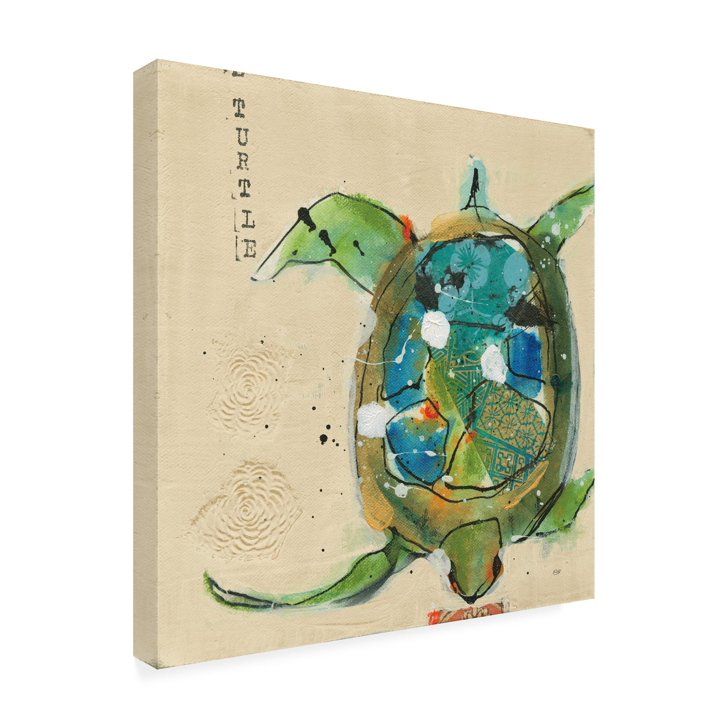 Kellie Day 'Chentes Turtle Light' Canvas Art