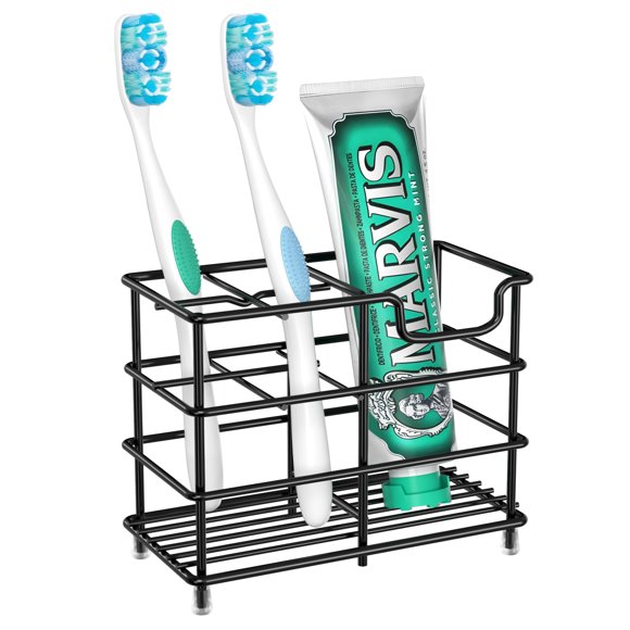 Soporte para cepillos de dientes HBlife Small de acero inoxidable negro