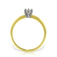 thumbnail image 2 of Galaxy Gold 14K Yellow Gold 0.20 CT Natural Diamond Solitaire Ring - April Birthstone - Courage & Clarity - Sizes 5.5 to 11 - Fine Jewelry for Women, 2 of 3