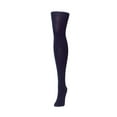 thumbnail image 2 of MeMoi Natural Bamboo Blend Solid Color Opaque Tights - Womens - Female, Large/X-Large, Eggplant, 2 of 6
