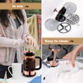 thumbnail image 4 of Press Coffee Tea Maker  Upgrade Heat Cold Resistant Thickened Glass With 4 Level Stainless Steel Filtration System Brew & Bpa Free Large 1000ml 34oz Rose, 4 of 6