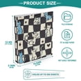 thumbnail image 3 of FORMRS 3 Ring Binder 1.5 inch with Pockets Set of 2 Clip Board 200 Sheets Capacity, Blue and White Cat, 3 of 8