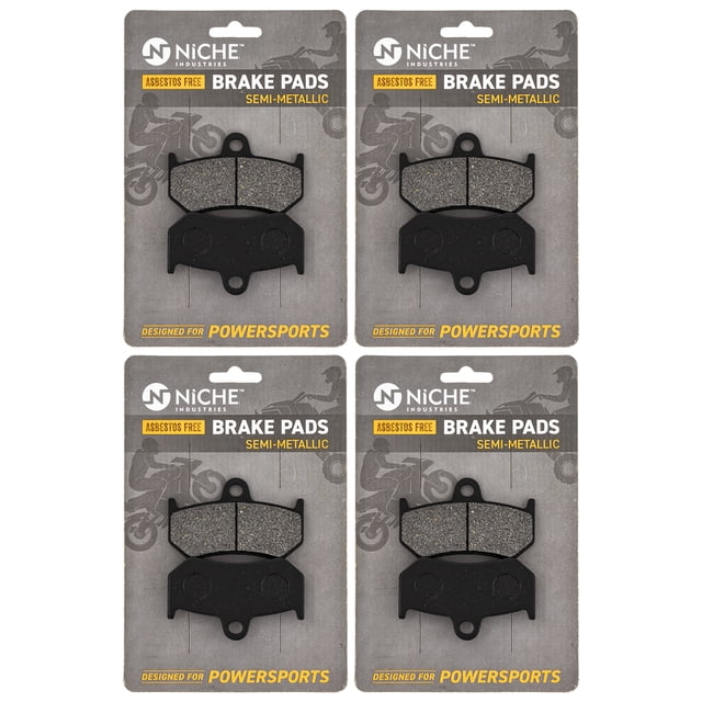 Niche Brake Pad Set for Yamaha Apex FX RX1 RS Vector Rear Semi-Metallic 4 Pack 519-KPA2638D