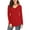 Red, variant on JYLFC Womens V-Neck T-Shirts Long Sleeve Tops Casual Basic Shirts, Burgundy L