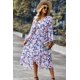 thumbnail image 4 of Vestido PRETTYGARDEN Floral Boho Cruzado con Cuello en V y Volantes Maxi M, 4 of 5