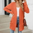 thumbnail image 4 of HAPIMO Women's Long Sweater Cardigan Sweater Top Outwear Casual Cardigan Sweater Top Jacket Fall Sweaters Teen Girls Clothes Orange XL, 4 of 5